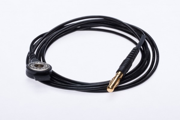 DK-Erdanschlusskabel mit 4mm Stecker, Kabellänge 150cm