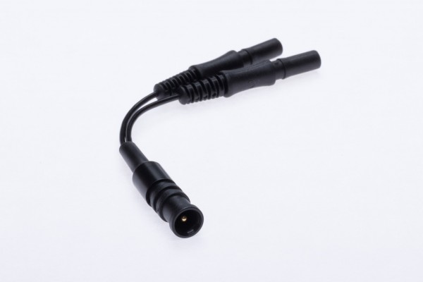 Stapel Adapter 2x 1,5mm Buchse auf 1,5mm Stift, rot