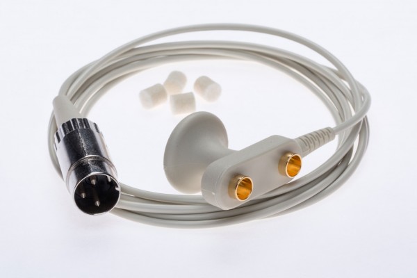 Oberflächen-Nervenreizelektrode mit 3pol.DIN-Stecker (Kabellänge 2m)